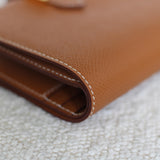 Hermès Gold Epsom Bearn Compact Wallet