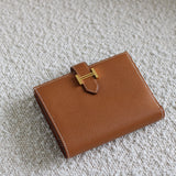 Hermès Gold Epsom Bearn Compact Wallet