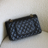 Vintage Black Caviar Medium Classic Flap with 24k Gold Hardware
