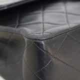 Vintage Chanel Black Lambskin Medium Classic Flap with 24k Gold Hardware