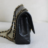 Vintage Chanel Black Caviar Medium Classic Flap with 24k Gold Hardware