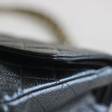 Vintage Chanel Black Caviar Medium Classic Flap with 24k Gold Hardware