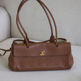Chanel 26S Brown Calfskin Urban Essentials Shopping Bag with Gold Hardware