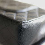 Vintage Chanel Black Caviar Medium Classic Flap with 24k Gold Hardware