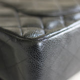 Vintage Chanel Black Caviar Medium Classic Flap with 24k Gold Hardware