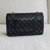 Vintage Chanel Black Caviar Medium Classic Flap with 24k Gold Hardware