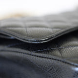 Chanel Black Caviar Medium Classic Flap with Gold Hardware