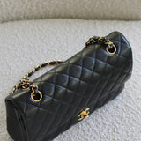 Chanel Black Caviar Medium Classic Flap with Gold Hardware