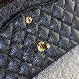 Chanel Black Caviar Medium Classic Flap with Gold Hardware