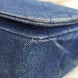 Vintage Chanel Blue Denim Full Flap with 24k Gold Hardware