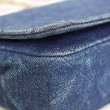 Vintage Chanel Blue Denim Full Flap with 24k Gold Hardware