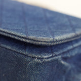 Vintage Chanel Blue Denim Full Flap with 24k Gold Hardware