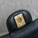 Chanel Black Caviar Medium Classic Flap with Gold Hardware