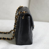 Vintage Chanel Black Caviar Mini Square with 24k Gold Hardware