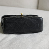 Vintage Chanel Black Caviar Mini Square with 24k Gold Hardware