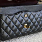 Chanel Black Caviar Medium Classic Flap with Gold Hardware
