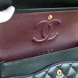 Chanel Black Caviar Medium Classic Flap with Gold Hardware