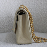 Vintage Chanel Ivory Lambskin Medium Classic Flap with 24k Gold Hardware