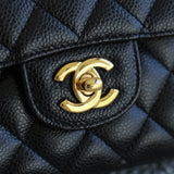 Chanel Black Caviar Medium Classic Flap with Gold Hardware