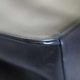 Vintage Chanel Black Calfskin Shoulder Flap Aged Bronze Hardware