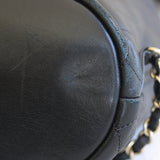 Chanel Black Sheepskin/Caviar Backpack with Light Gold Hardware