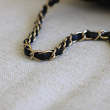 Chanel Black Sheepskin/Caviar Backpack with Light Gold Hardware