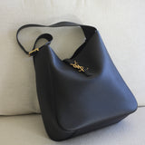 Saint Laurent Le 5 À 7 Large Shoulder Bag with Gold Hardware