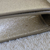 Saint Laurent Gold Metallic Monogram Kate Clutch