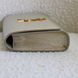Saint Laurent Gold Metallic Monogram Kate Clutch