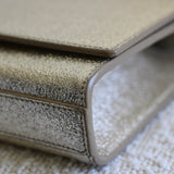 Saint Laurent Gold Metallic Monogram Kate Clutch