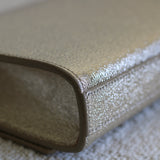 Saint Laurent Gold Metallic Monogram Kate Clutch