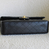 Chanel Black Lambskin Medium Classic Flap with Gold Hardware