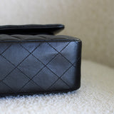 Chanel Black Lambskin Medium Classic Flap with Gold Hardware