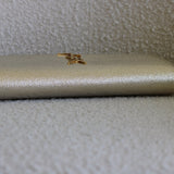 Saint Laurent Gold Metallic Monogram Kate Clutch