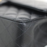 Vintage Chanel Black Caviar Medium Classic Flap with 24k Gold Hardware