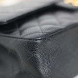 Vintage Chanel Black Caviar Medium Classic Flap with 24k Gold Hardware