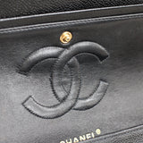 Vintage Chanel Black Caviar Medium Classic Flap with 24k Gold Hardware