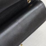 Vintage Chanel Black Caviar Medium Classic Flap with 24k Gold Hardware