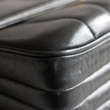 Vintage Chanel Black Lambskin Vertical Camera Bag with 24k Gold Hardware