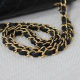 Vintage Chanel Black Caviar Medium Classic Flap with 24k Gold Hardware