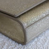 Saint Laurent Gold Metallic Monogram Kate Clutch