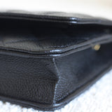 Chanel Black Caviar Wallet on Chain with Gold Hardware