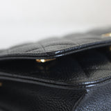Chanel Black Caviar Wallet on Chain with Gold Hardware