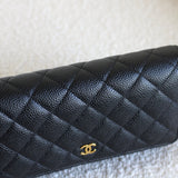 Chanel Black Caviar Wallet on Chain with Gold Hardware