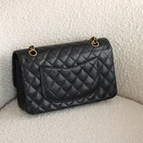 Vintage Chanel Black Caviar Medium Classic Flap with 24k Gold Hardware