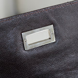 Vintage Chanel Brown Caviar The Weekender Flap with Silver Hardware