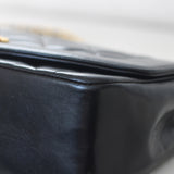 Vintage Chanel Black Lambskin Small Diana with 24k Gold Hardware