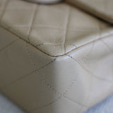 Vintage Chanel Light Beige Lambskin Mini Square with 24k Gold Hardware