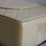 Vintage Chanel Beige Lambskin Medium Classic Flap with 24k Gold Hardware