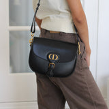 Dior Black Calfskin Medium Bobby Bag